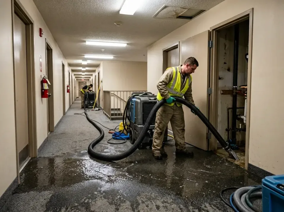 multi-unit-apartment-hallway-f-005 — frequently asked questions, Emergency Burst Pipe Water Extraction & Removal in Liberty…